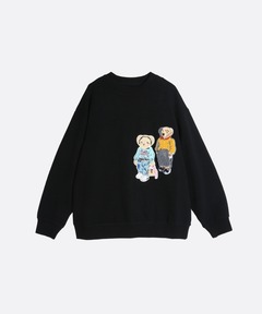 Mr. Bean/ミスタ―ビーン Teddy Sweat / テディ デザインクルーネック