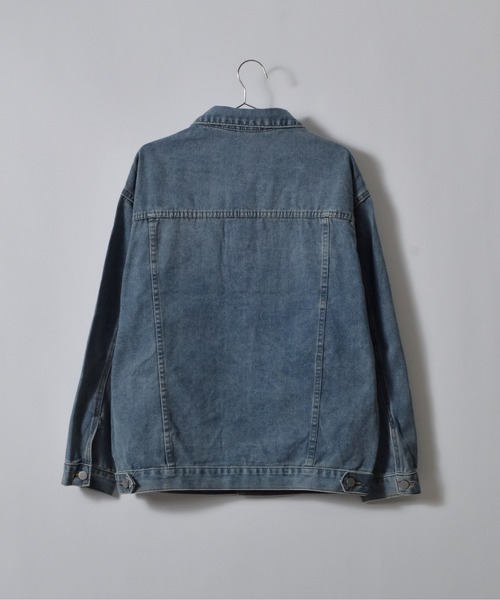 DOUBLE STEAL（ダブルスティール）の「ルーズデニムジャケット（デニムジャケット・メンズ・ブルー/ブラック・MEDIUM/LARGE）」の8枚目の写真