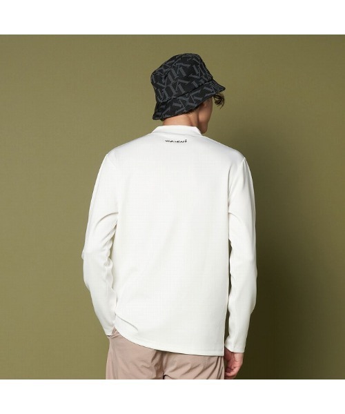 VIVA HEART（ビバハート）の「【VIVA HEART/GOLF】VIVAHE(ART) 絵画プリント長袖プルオーバー（Tシャツ/カットソー・メンズ・オフホワイト/ネイビー/チャコール・XL/M/L）」の5枚目の写真