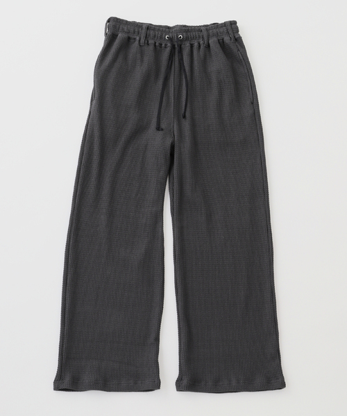 refomed（リフォメッド）の「refomed / リフォメッド AZEAMI THERMAL PANTS / REPT-046（スウェットパンツ・メンズ・チャコールグレー/ホワイト系その他・3/2）」の2枚目の写真