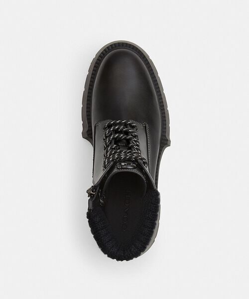 COACH(コーチ)の「リア プラットフォーム レースアップ ブーティ(ブーツ・レディース・ブラック系その他・7/5/6.5/8/6)」の4枚目の写真