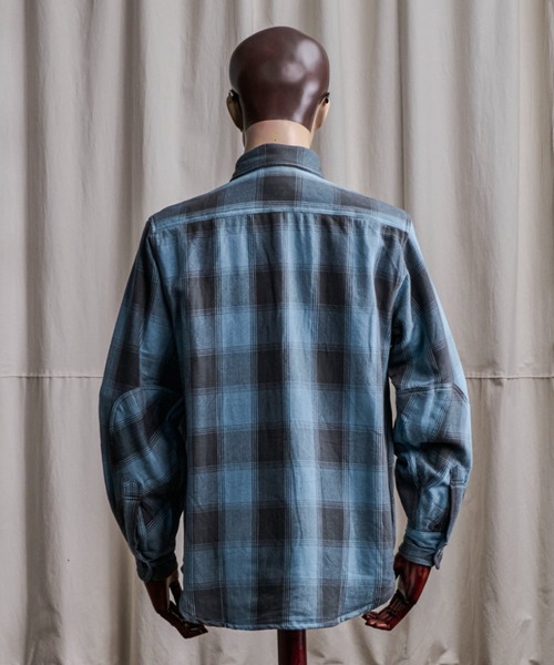 Coffee & Cigarettes(コーヒーアンドシガレッツ)の「10B10 Heavy Flannel One Wash Work Shirt / ヘビーネル ワンウォッシュ ワークシャツ F(シャツ/ブラウス・メンズ・ブルー系/サックスブルー系・XL/M/L)」の8枚目の写真