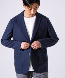 GLOSTER（グロスター）の「【オンオフ兼用の大人カジュアルジャケット】両面起毛 ストレッチジャケット（テーラードジャケット）」