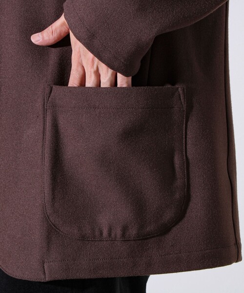 GLOSTER（グロスター）の「【オンオフ兼用の大人カジュアルジャケット】両面起毛 ストレッチジャケット（テーラードジャケット・メンズ・ブラック/ダークブラウン/ネイビー・S/M/L）」の17枚目の写真