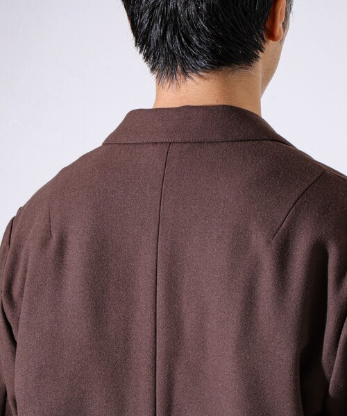 GLOSTER（グロスター）の「【オンオフ兼用の大人カジュアルジャケット】両面起毛 ストレッチジャケット（テーラードジャケット・メンズ・ブラック/ダークブラウン/ネイビー・S/M/L）」の11枚目の写真