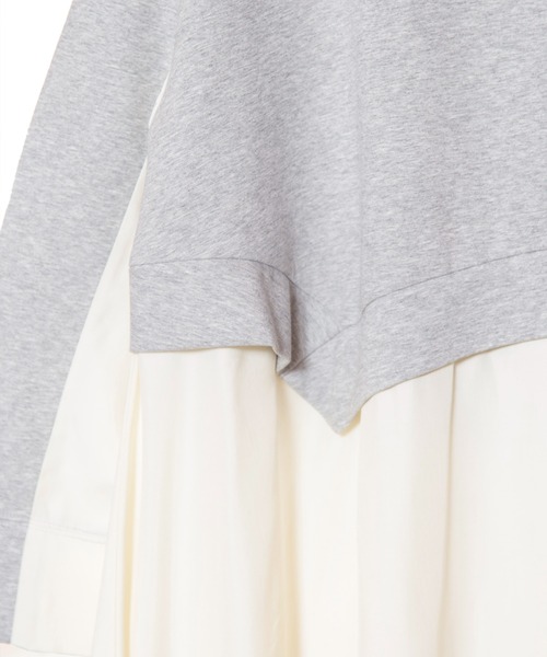 OSMOSIS(オズモーシス)の「切替フレアープルオーバー(Tシャツ/カットソー・レディース・グレー/ライトベージュ/ブラック・ONE SIZE)」の16枚目の写真