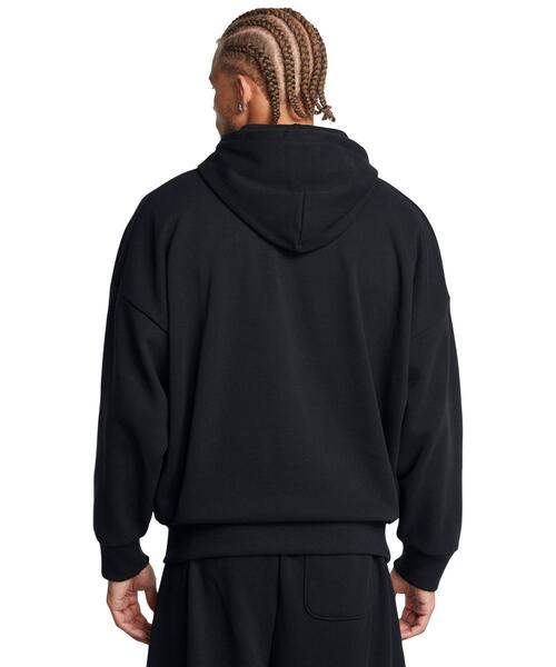 UNDER ARMOUR(アンダーアーマー)の「UAアイコン ヘビーウェイト テリー オーバーサイズ フーディー(トレーニング/メンズ)(スウェット・メンズ・ブラック・L/S/M/XL/2XL)」の4枚目の写真