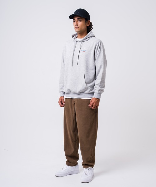 Hurley （ハーレー）の「【Hurley:ハーレー】スウェットフーディー　プルオーバーパーカー　バックプリント　吸水速乾　SWEAT CHILL OUT CAMP HOODIE（パーカー・メンズ・ブラック/ヘザーグレー・MEDIUM/LARGE）」の5枚目の写真