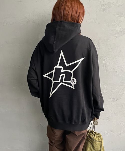 HUF（ハフ）の「[HUF/ハフ] H STAR LOGO バックプリント スウェットパーカー（パーカー・レディース・ブラック・M/L）」の22枚目の写真