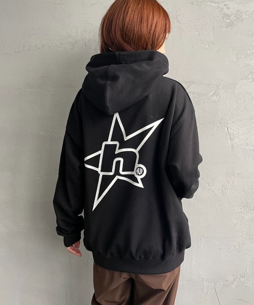 HUF（ハフ）の「[HUF/ハフ] H STAR LOGO バックプリント スウェットパーカー（パーカー・レディース・ブラック・M/L）」の19枚目の写真
