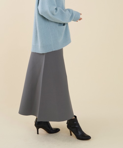 marmors（マルモア）の「【marmors】water repellent knit skirt〈セットアップ対応〉（スカート・レディース・ダークグレー/ブラウン/ブラック・36）」の7枚目の写真