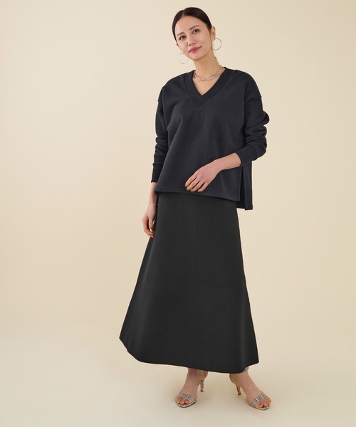 marmors（マルモア）の「【marmors】water repellent knit skirt〈セットアップ対応〉（スカート・レディース・ダークグレー/ブラウン/ブラック・36）」の14枚目の写真