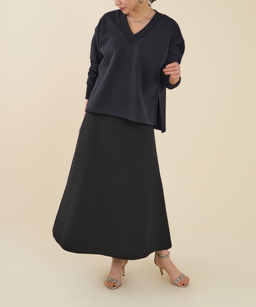 marmors（マルモア）の「【marmors】water repellent knit skirt〈セットアップ対応〉（スカート・レディース・ダークグレー/ブラウン/ブラック・36）」の15枚目の写真