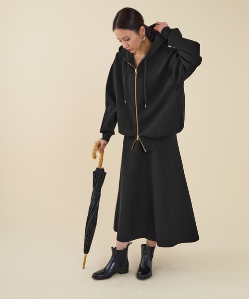 marmors（マルモア）の「【marmors】water repellent knit skirt〈セットアップ対応〉（スカート・レディース・ダークグレー/ブラウン/ブラック・36）」の18枚目の写真