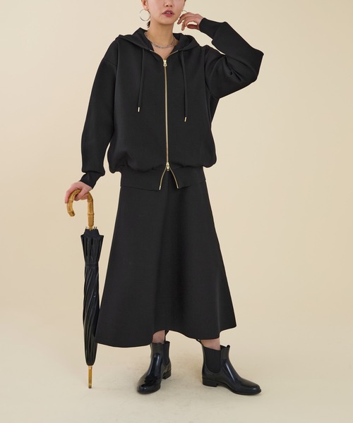 marmors（マルモア）の「【marmors】water repellent knit skirt〈セットアップ対応〉（スカート・レディース・ダークグレー/ブラウン/ブラック・36）」の19枚目の写真