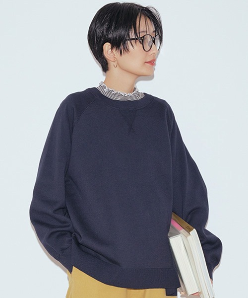 セール】12ゲージスウェットライクゆるプルオーバー（ニット/セーター