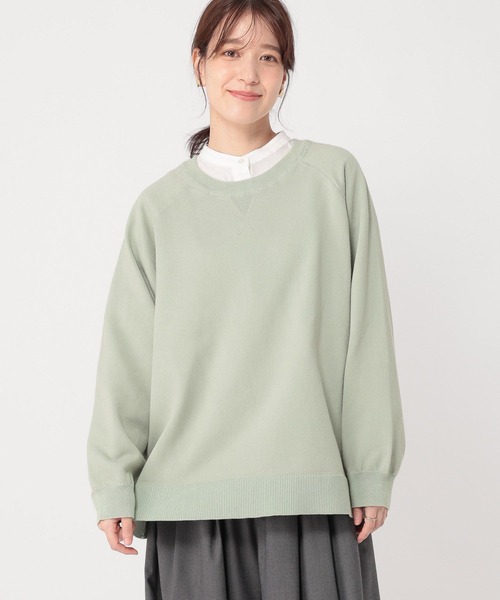 セール】12ゲージスウェットライクゆるプルオーバー（ニット/セーター