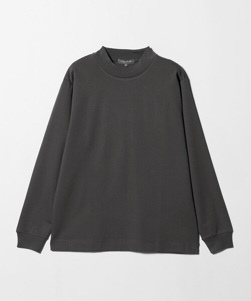 A DAY IN THE LIFE UNITED ARROWS（アデイインザライフユナイテッドアローズ）の「コットン シルケット ポンチ モックネックカットソー＜A DAY IN THE LIFE＞（Tシャツ/カットソー・メンズ・モカ/ホワイト/ブラック・L/M/S）」の3枚目の写真