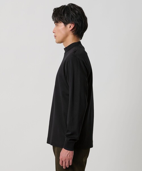 A DAY IN THE LIFE UNITED ARROWS（アデイインザライフユナイテッドアローズ）の「コットン シルケット ポンチ モックネックカットソー＜A DAY IN THE LIFE＞（Tシャツ/カットソー・メンズ・モカ/ホワイト/ブラック・L/M/S）」の11枚目の写真