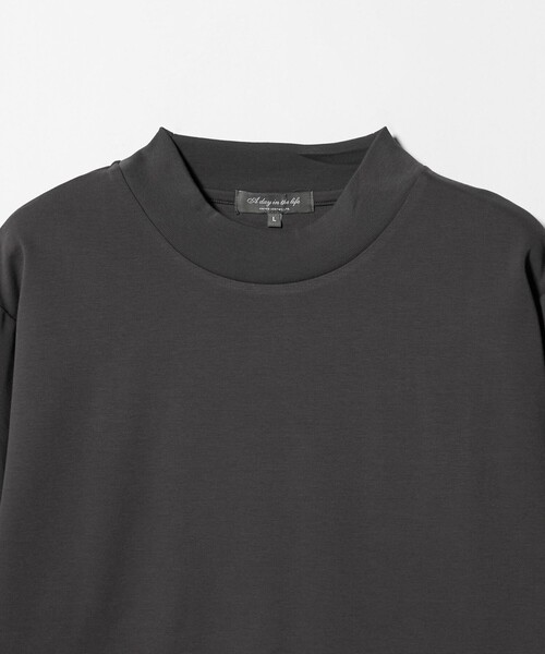 A DAY IN THE LIFE UNITED ARROWS（アデイインザライフユナイテッドアローズ）の「コットン シルケット ポンチ モックネックカットソー＜A DAY IN THE LIFE＞（Tシャツ/カットソー・メンズ・モカ/ホワイト/ブラック・L/M/S）」の14枚目の写真