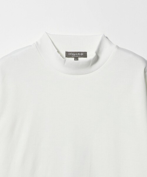 A DAY IN THE LIFE UNITED ARROWS（アデイインザライフユナイテッドアローズ）の「コットン シルケット ポンチ モックネックカットソー＜A DAY IN THE LIFE＞（Tシャツ/カットソー・メンズ・モカ/ホワイト/ブラック・L/M/S）」の19枚目の写真
