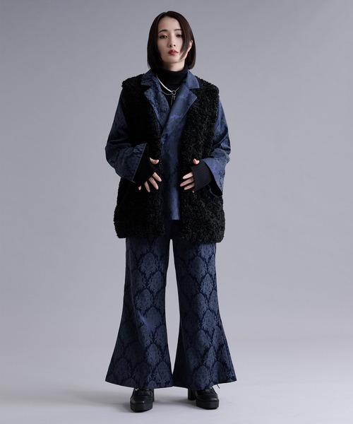 Ellno Loset（エルノロゼット）の「サムホールツキリブタートルニット（ニット/セーター・メンズ・パープル/レッド/ブラック/グレー/オフホワイト/ブルー・SMALL/MEDIUM/LARGE）」の15枚目の写真