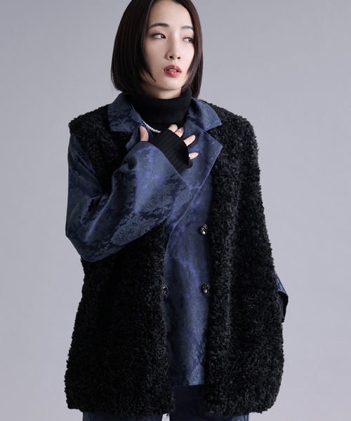 Ellno Loset（エルノロゼット）の「サムホールツキリブタートルニット（ニット/セーター・メンズ・パープル/レッド/ブラック/グレー/オフホワイト/ブルー・SMALL/MEDIUM/LARGE）」の14枚目の写真