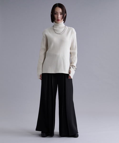 サムホールツキリブタートルニット（ニット/セーター）｜Ellno