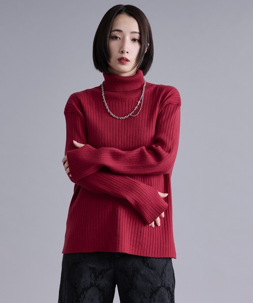 サムホールツキリブタートルニット（ニット/セーター）｜Ellno