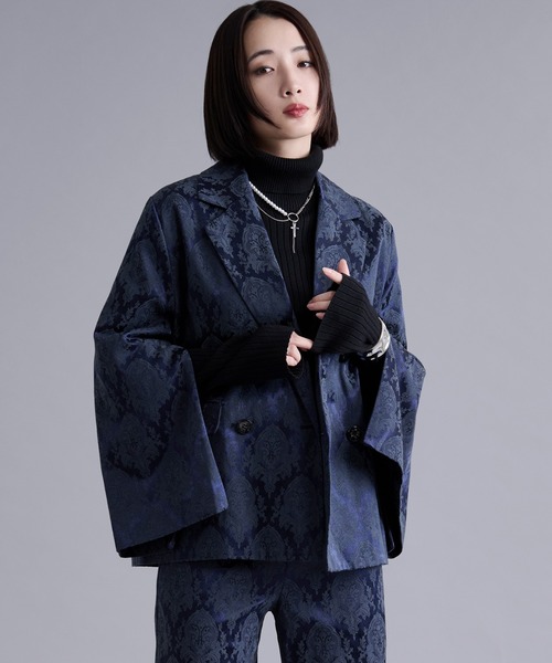 Ellno Loset（エルノロゼット）の「サムホールツキリブタートルニット（ニット/セーター・メンズ・パープル/レッド/ブラック/グレー/オフホワイト/ブルー・SMALL/MEDIUM/LARGE）」の9枚目の写真