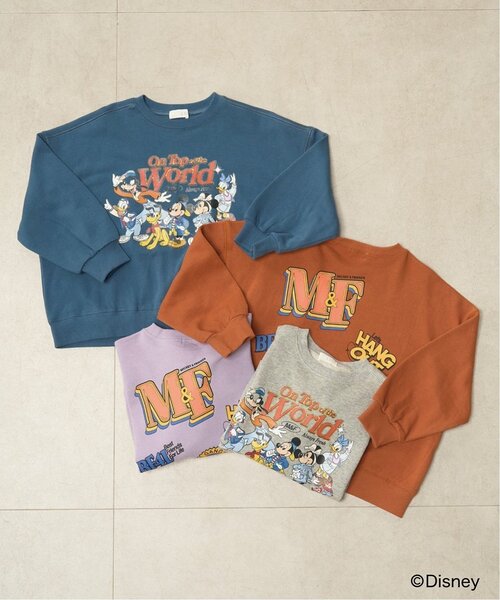 b・ROOM（ビールーム）の「【Disney】【毛玉バイバイ裏毛】ミッキー＆フレンズ/スウェット（スウェット・キッズ・トップグレー/ブルーグリーン/ラベンダー/レンガ・130cm/120cm/140cm/110cm/150cm/100cm）」の15枚目の写真