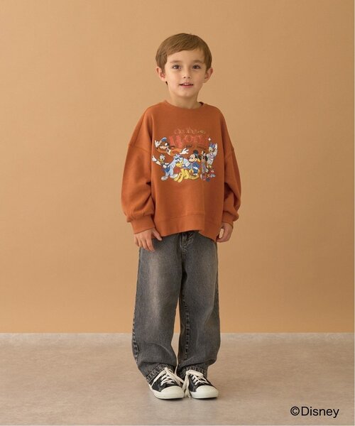 b・ROOM（ビールーム）の「【Disney】【毛玉バイバイ裏毛】ミッキー＆フレンズ/スウェット（スウェット・キッズ・トップグレー/ブルーグリーン/ラベンダー/レンガ・130cm/120cm/140cm/110cm/150cm/100cm）」の16枚目の写真