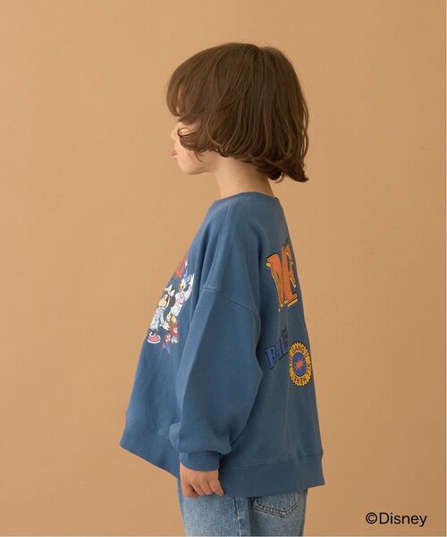 b・ROOM（ビールーム）の「【Disney】【毛玉バイバイ裏毛】ミッキー＆フレンズ/スウェット（スウェット・キッズ・トップグレー/ブルーグリーン/ラベンダー/レンガ・130cm/120cm/140cm/110cm/150cm/100cm）」の8枚目の写真