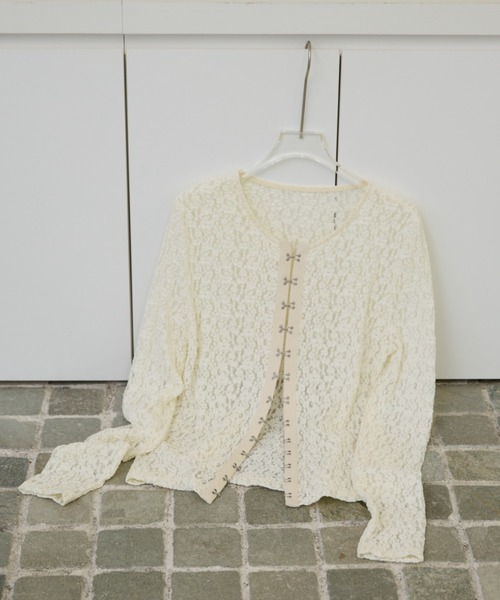 ホックデザインレースカーディガン（カーディガン/ボレロ）｜AIC