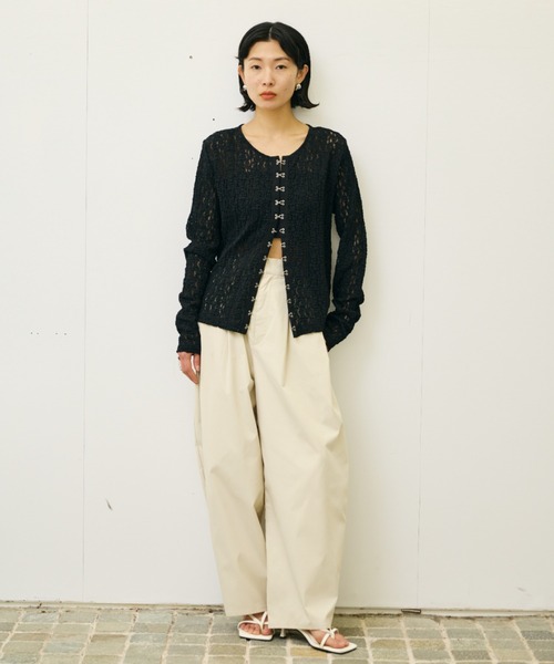 ホックデザインレースカーディガン（カーディガン/ボレロ）｜AIC