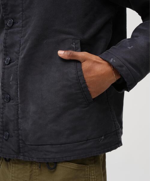 AVIREX（アヴィレックス）の「WASHED Ｎ‐1 JACKET HERITAGE / ウォッシュド エヌワン ジャケット / AVIREX / アヴィレックス（ミリタリージャケット・メンズ・ネイビー/オリーブ系・40/42/38/44）」の8枚目の写真