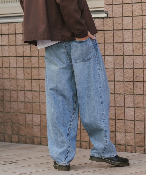 SKEWed/スキュー ストーンウォッシュ加工 コインポケットデニムパンツ