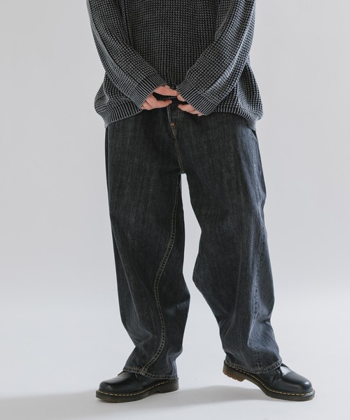 SKEWed/スキュー ストーンウォッシュ加工 コインポケットデニムパンツ