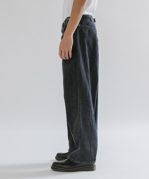 SKEWed/スキュー ストーンウォッシュ加工 コインポケットデニムパンツ