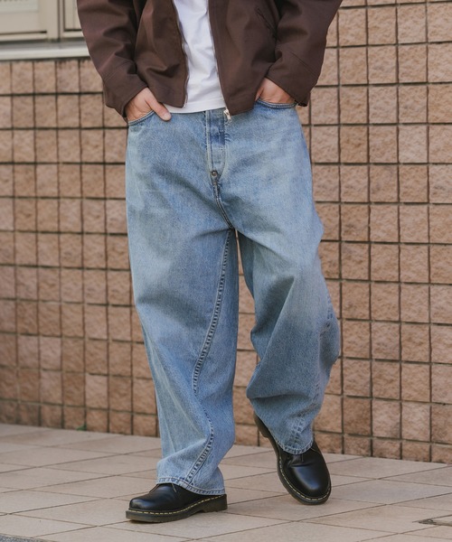 SKEWed/スキュー ストーンウォッシュ加工 コインポケットデニムパンツ