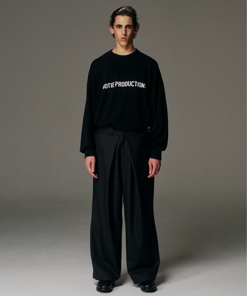 COOTIE PRODUCTIONS（クーティープロダクションズ）の「Intarsia Crew Sweater（ニット/セーター・メンズ・ブラック・SMALL/MEDIUM/LARGE/X-LARGE）」の5枚目の写真