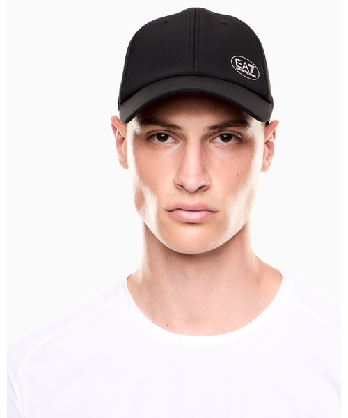 EMPORIO ARMANI EA7(エンポリオアルマーニイーエーセブン)の「<オンライン限定>【エンポリオ アルマーニ EA7】Golf Pro ベースボールキャップ テクニカルファブリック(キャップ・メンズ・ブルーグリーン/ブラック・MEDIUM/SMALL)」の2枚目の写真