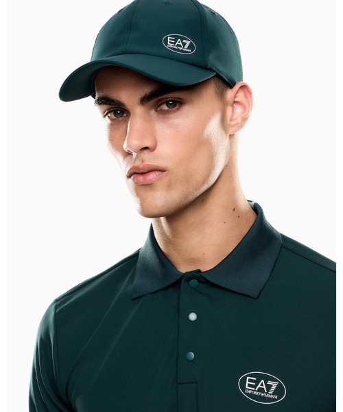 EMPORIO ARMANI EA7(エンポリオアルマーニイーエーセブン)の「<オンライン限定>【エンポリオ アルマーニ EA7】Golf Pro ベースボールキャップ テクニカルファブリック(キャップ・メンズ・ブルーグリーン/ブラック・MEDIUM/SMALL)」の8枚目の写真