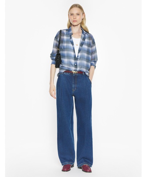 Maison Kitsune（メゾンキツネ）の「FLUID CASUAL SHIRT（シャツ/ブラウス・レディース・ブルー・34/36/38）」の3枚目の写真
