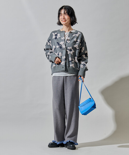 FREAK'S STORE(フリークスストア)の「<新色追加>モールジャカード ニットカーディガン(カーディガン/ボレロ・レディース・ブラック/グレー/ブラウン/ピンク・フリ-)」の17枚目の写真