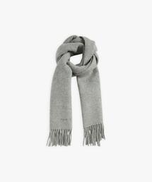 agnes b. | ロゴ刺繍 ウール マフラー ”Elyes”(マフラー)