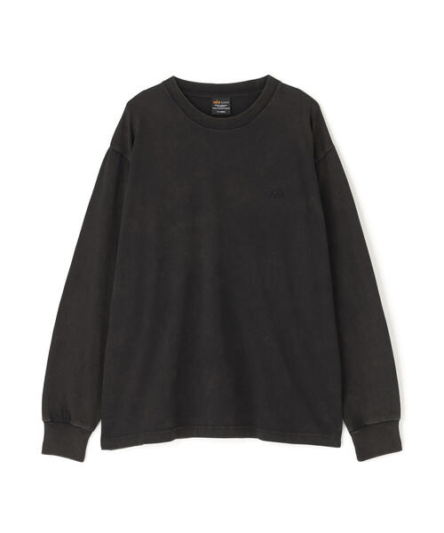 Alpha Industries（アルファインダストリーズ）の「Alpha Industries/アルファインダストリーズ/SNOW WASH LS T-SHIRT/スノー ウォッシュ Tシャツ（Tシャツ/カットソー・メンズ・ネイビー/チャコール/ブラック/ホワイト系2/オリーブ系・2XL/L/M/S/XL）」の12枚目の写真