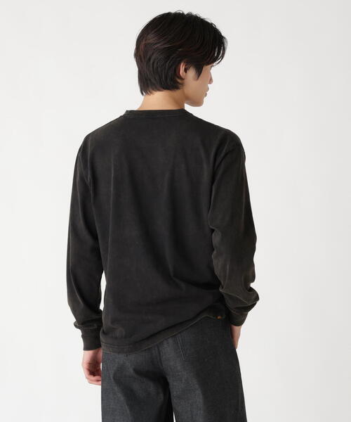 Alpha Industries（アルファインダストリーズ）の「Alpha Industries/アルファインダストリーズ/SNOW WASH LS T-SHIRT/スノー ウォッシュ Tシャツ（Tシャツ/カットソー・メンズ・ネイビー/チャコール/ブラック/ホワイト系2/オリーブ系・2XL/L/M/S/XL）」の13枚目の写真