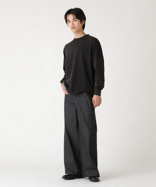 Alpha Industries（アルファインダストリーズ）の「Alpha Industries/アルファインダストリーズ/SNOW WASH LS T-SHIRT/スノー ウォッシュ Tシャツ（Tシャツ/カットソー・メンズ・ネイビー/チャコール/ブラック/ホワイト系2/オリーブ系・2XL/L/M/S/XL）」の14枚目の写真