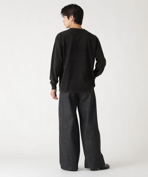 Alpha Industries（アルファインダストリーズ）の「Alpha Industries/アルファインダストリーズ/SNOW WASH LS T-SHIRT/スノー ウォッシュ Tシャツ（Tシャツ/カットソー・メンズ・ネイビー/チャコール/ブラック/ホワイト系2/オリーブ系・2XL/L/M/S/XL）」の15枚目の写真